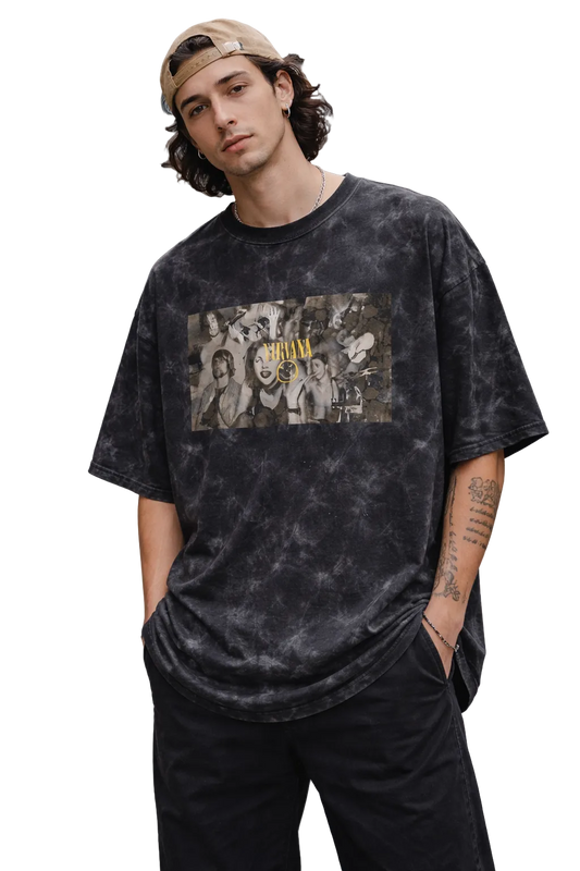 Unisex Acid Washed Oversized Tee