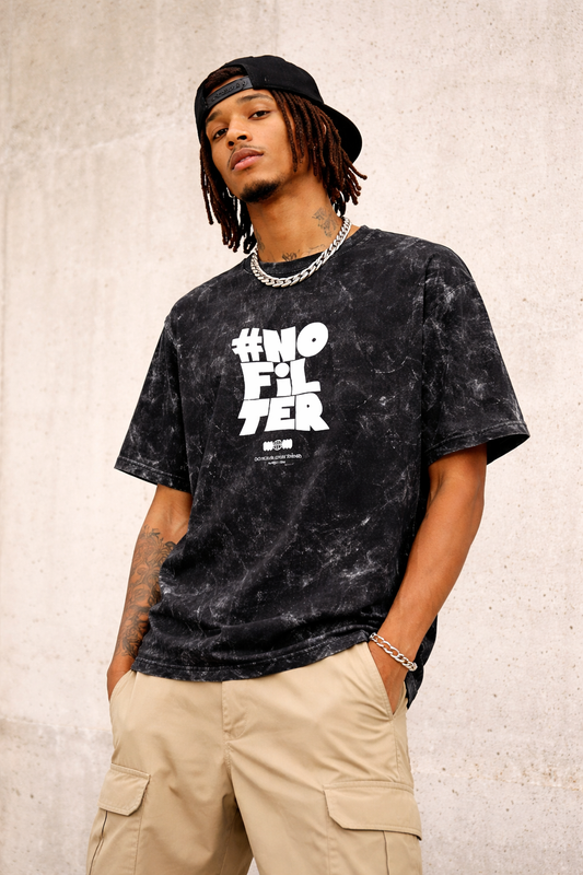 Unisex Acid Washed Oversized Tee