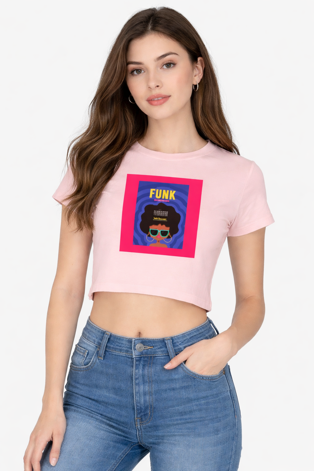 Pink crop top